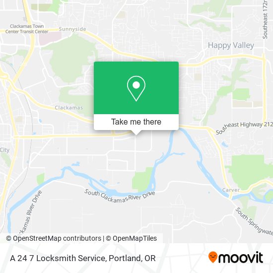 A 24 7 Locksmith Service map