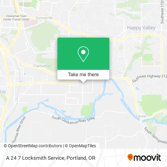 Mapa de A 24 7 Locksmith Service
