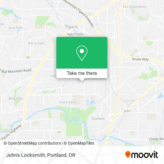 Mapa de John's Locksmith