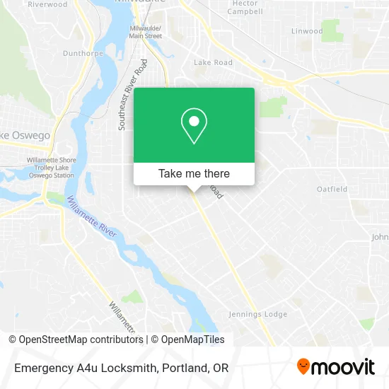 Emergency A4u Locksmith map
