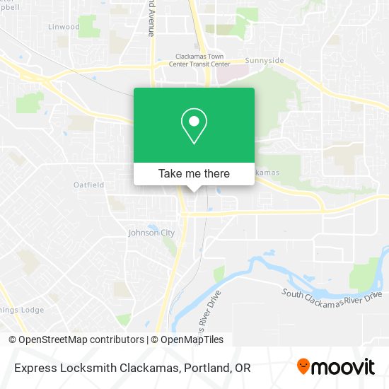 Mapa de Express Locksmith Clackamas