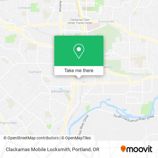 Mapa de Clackamas Mobile Locksmith