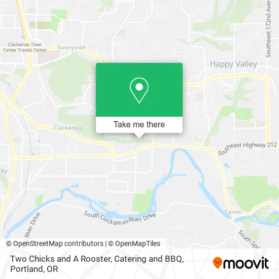 Two Chicks and A Rooster, Catering and BBQ map