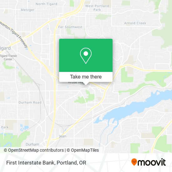First Interstate Bank map