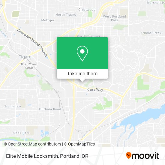 Elite Mobile Locksmith map