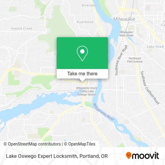 Lake Oswego Expert Locksmith map