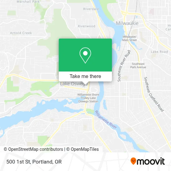 500 1st St map