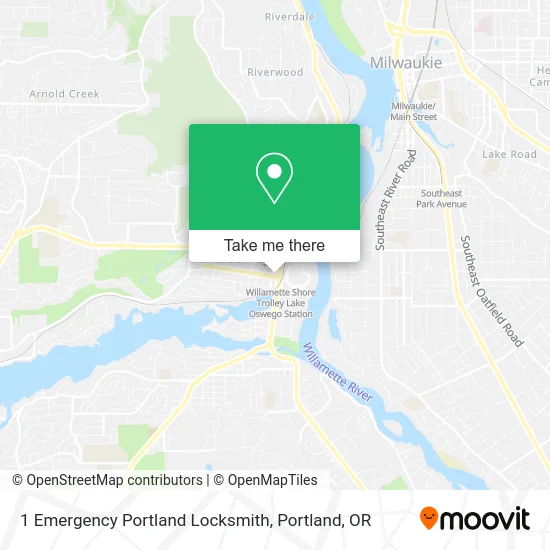 1 Emergency Portland Locksmith map