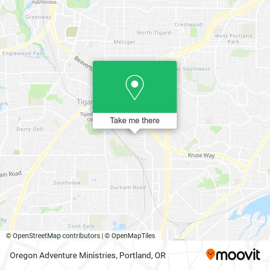 Oregon Adventure Ministries map