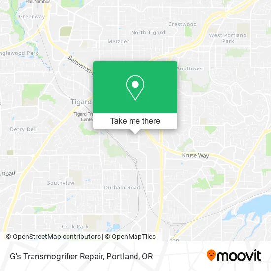 Mapa de G's Transmogrifier Repair