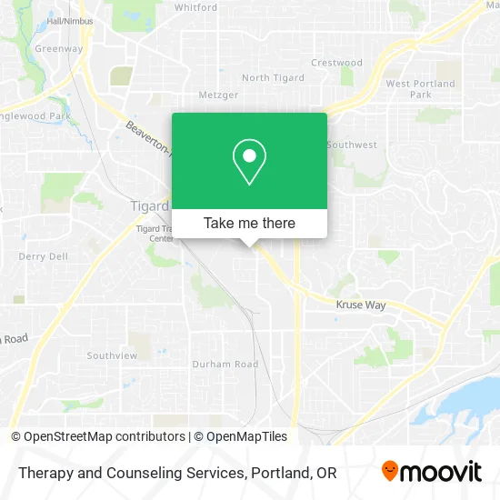 Therapy and Counseling Services map