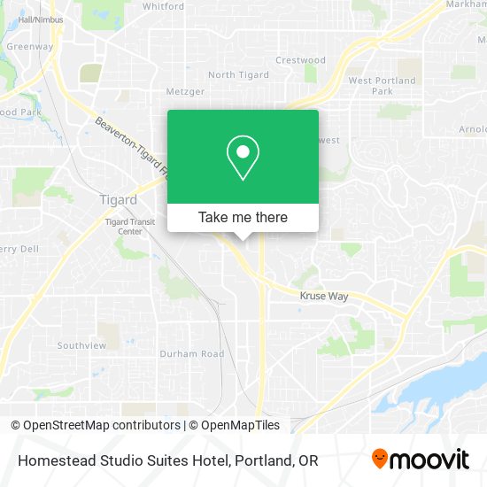 Mapa de Homestead Studio Suites Hotel