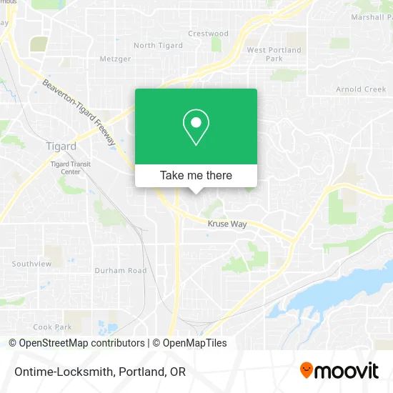 Ontime-Locksmith map