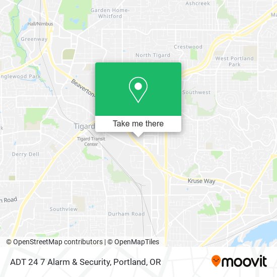ADT 24 7 Alarm & Security map