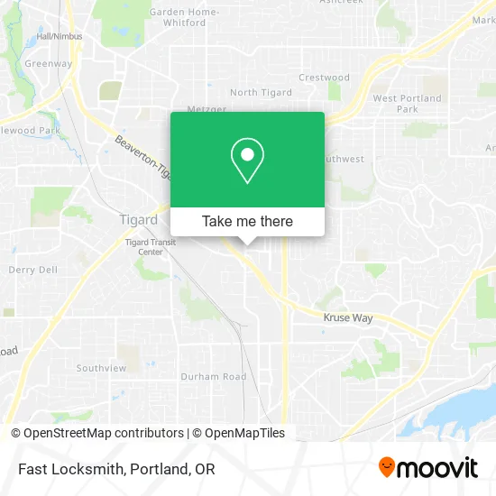 Mapa de Fast Locksmith