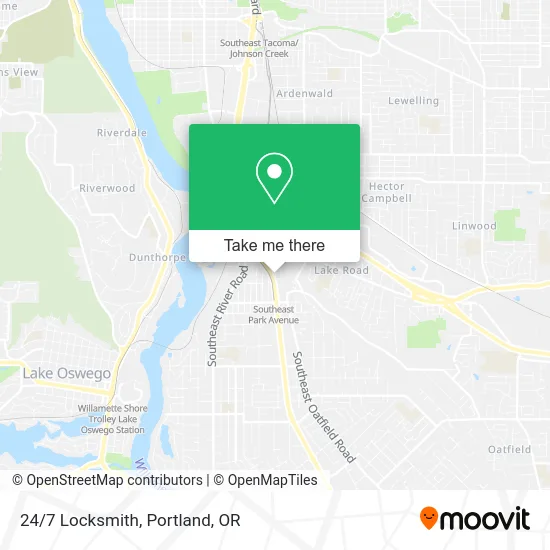 24/7 Locksmith map