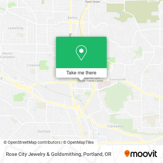 Rose City Jewelry & Goldsmithing map