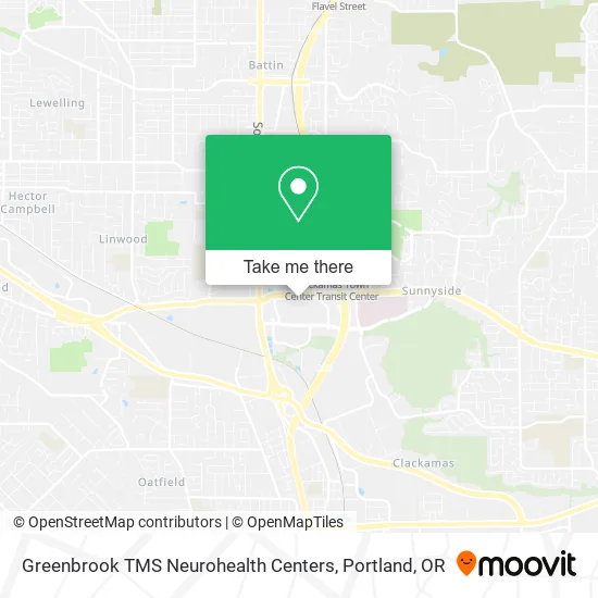 Greenbrook TMS Neurohealth Centers map