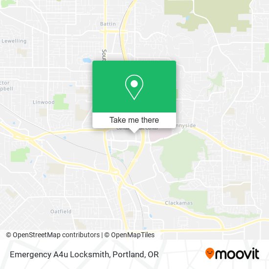Emergency A4u Locksmith map