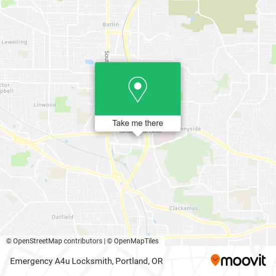Mapa de Emergency A4u Locksmith
