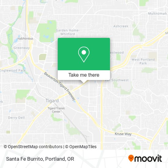 Mapa de Santa Fe Burrito