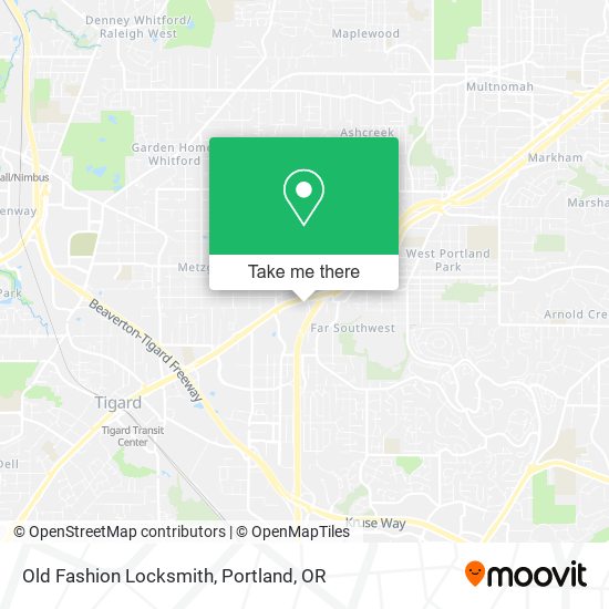 Old Fashion Locksmith map