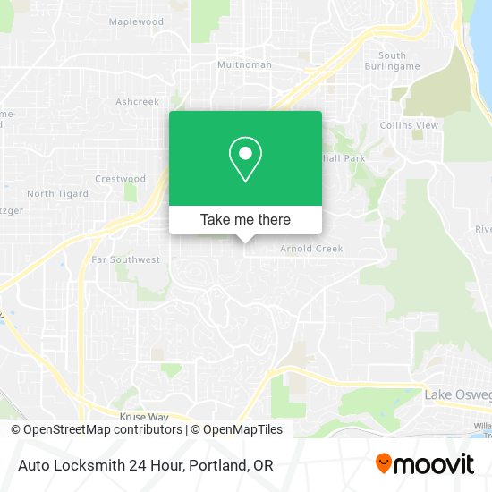 Auto Locksmith 24 Hour map