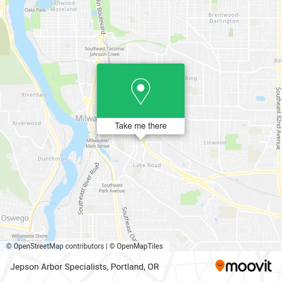 Jepson Arbor Specialists map