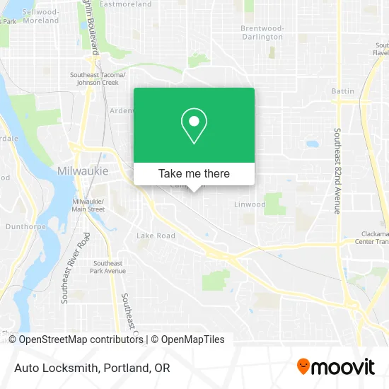 Auto Locksmith map