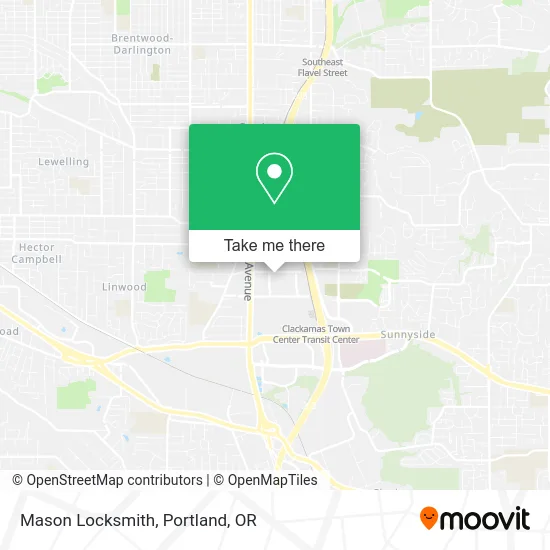 Mason Locksmith map