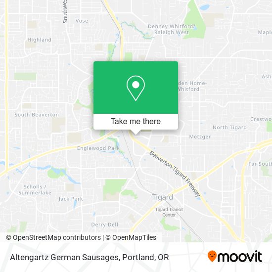 Altengartz German Sausages map