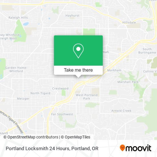 Portland Locksmith 24 Hours map