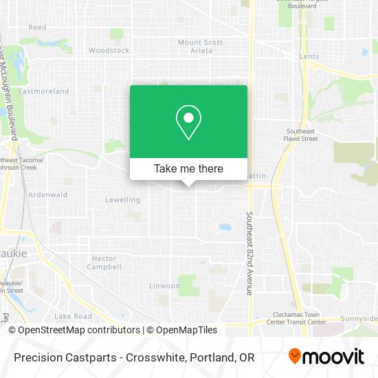 Precision Castparts - Crosswhite map