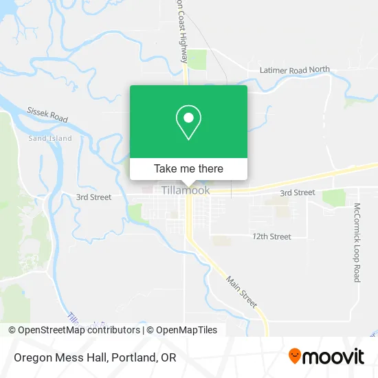 Mapa de Oregon Mess Hall