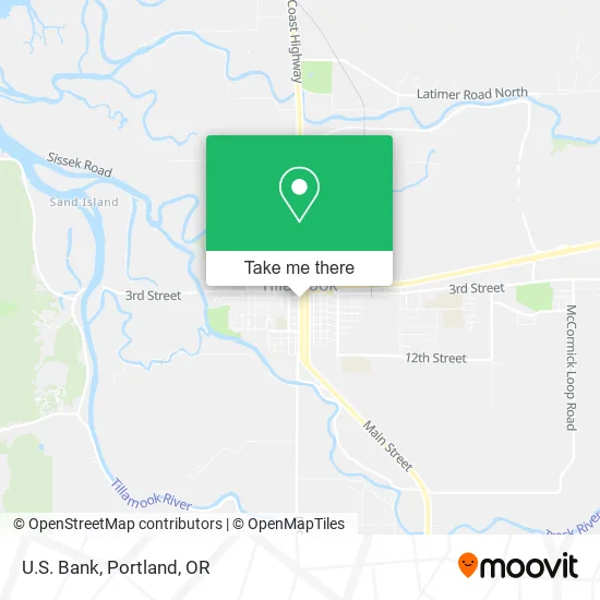 Mapa de U.S. Bank