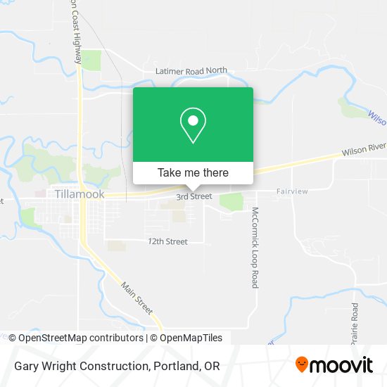 Gary Wright Construction map