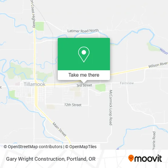 Mapa de Gary Wright Construction