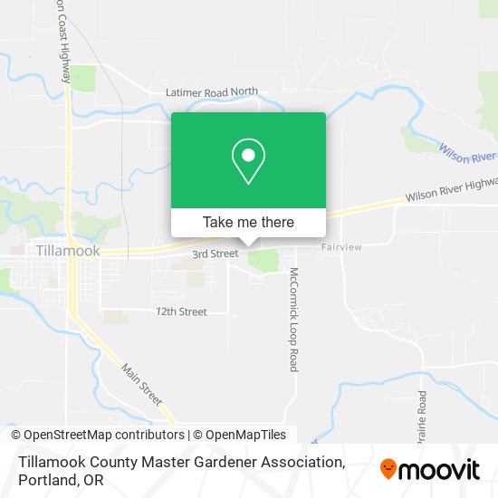 Tillamook County Master Gardener Association map