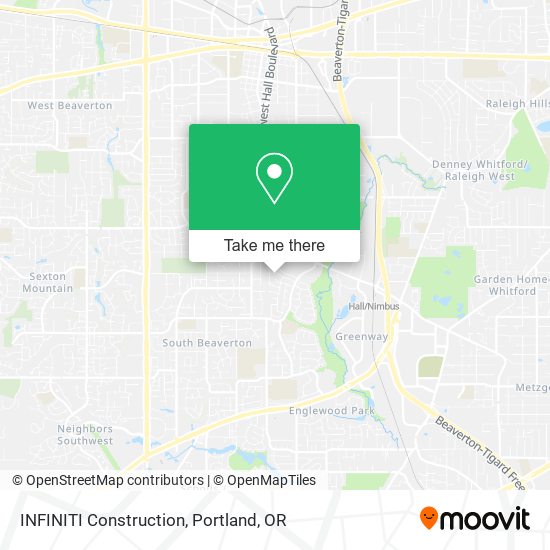 INFINITI Construction map