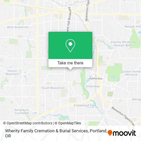 Mapa de Wherity Family Cremation & Burial Services