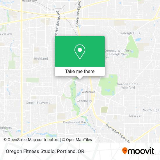 Oregon Fitness Studio map
