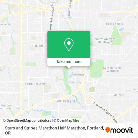 Stars and Stripes Marathon Half Marathon map