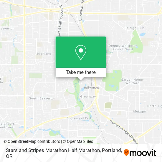 Mapa de Stars and Stripes Marathon Half Marathon