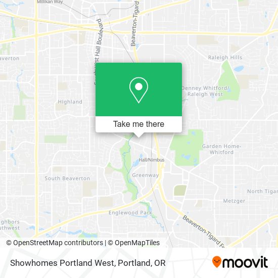Showhomes Portland West map