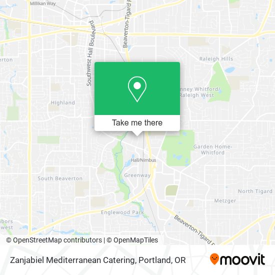Zanjabiel Mediterranean Catering map