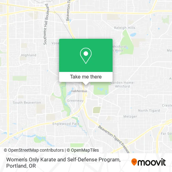 Women's Only Karate and Self-Defense Program map