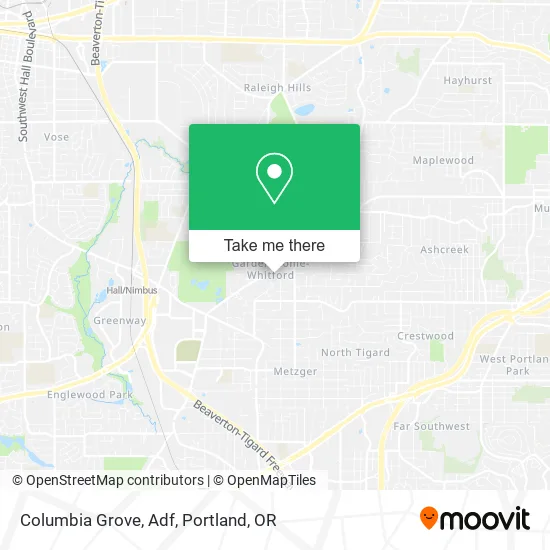 Mapa de Columbia Grove, Adf