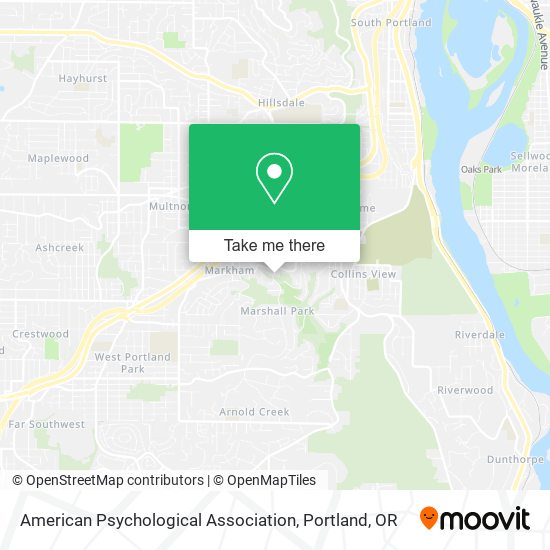 American Psychological Association map