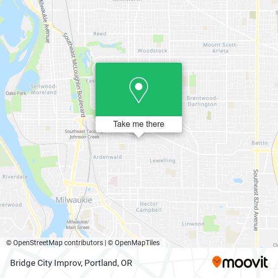 Bridge City Improv map