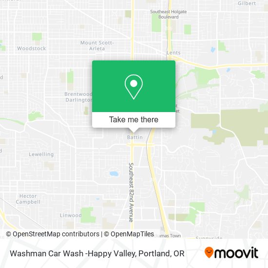 Mapa de Washman Car Wash -Happy Valley